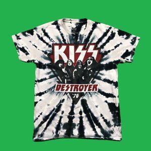 KISS Destroyer 76 Graphic Tie Dye tee shirt